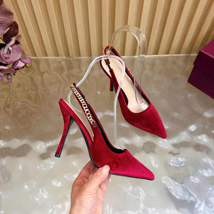 グッチ直営アウトレット店 GUCCI 2026年 新作 ヒール シューズ 靴 レディース ミュール レッド 2631337 グッチ サンダル アウトレット - 画像 (3)