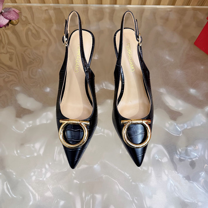最高級フェラガモスーパーコピー FERRAGAMO 2026新作 マキシ ガンチーニ バックル パンプス 2631341 Ferragamo パンプス アウトレット - 画像 (7)