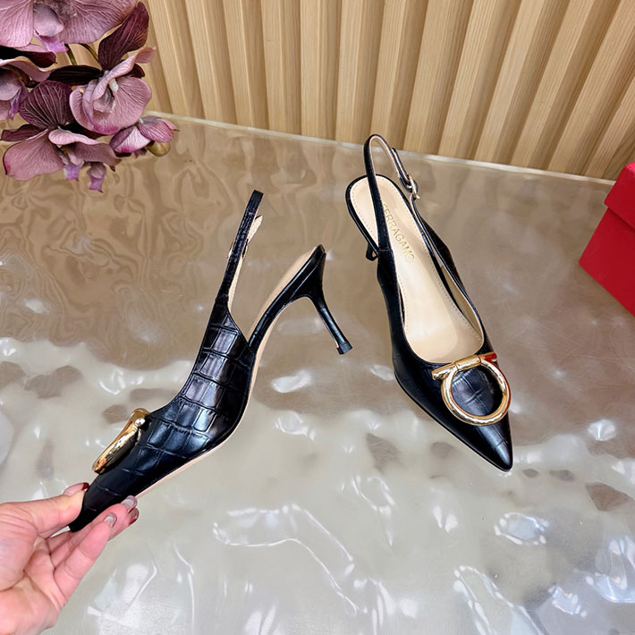 最高級フェラガモスーパーコピー FERRAGAMO 2026新作 マキシ ガンチーニ バックル パンプス 2631341 Ferragamo パンプス アウトレット - 画像 (5)
