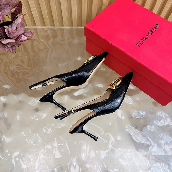 最高級フェラガモスーパーコピー FERRAGAMO 2026新作 マキシ ガンチーニ バックル パンプス 2631341 Ferragamo パンプス アウトレット - 画像 (3)