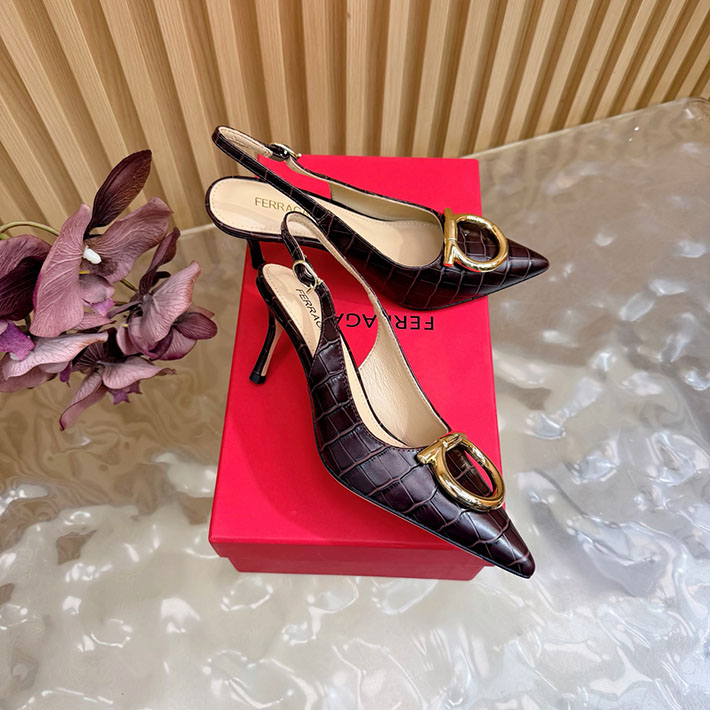 最高級フェラガモスーパーコピー FERRAGAMO 2026新作 マキシ ガンチーニ バックル パンプス 2631342 FERRAGAMO 靴 レディース - 画像 (9)