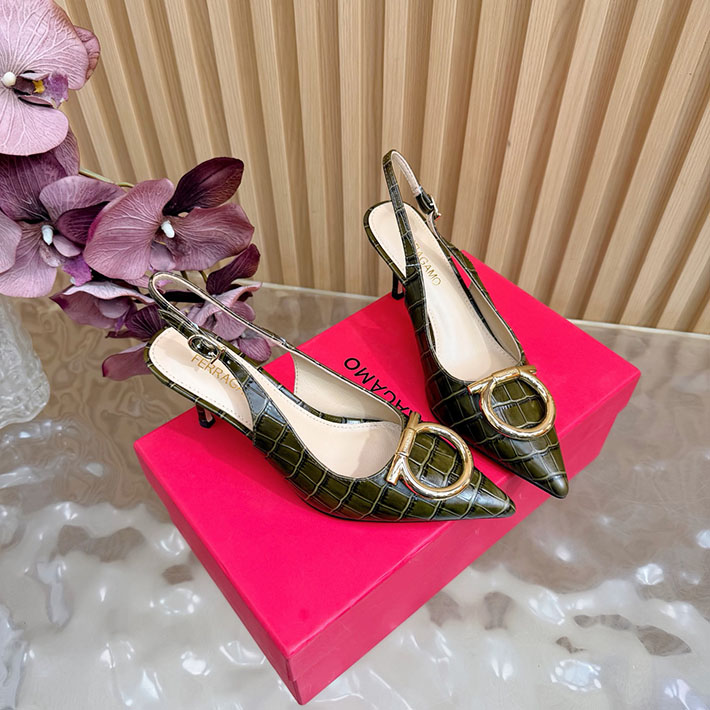 最高級フェラガモスーパーコピー FERRAGAMO 2026新作 マキシ ガンチーニ バックル パンプス 2631343 FERRAGAMO 靴 パンプス - 画像 (8)