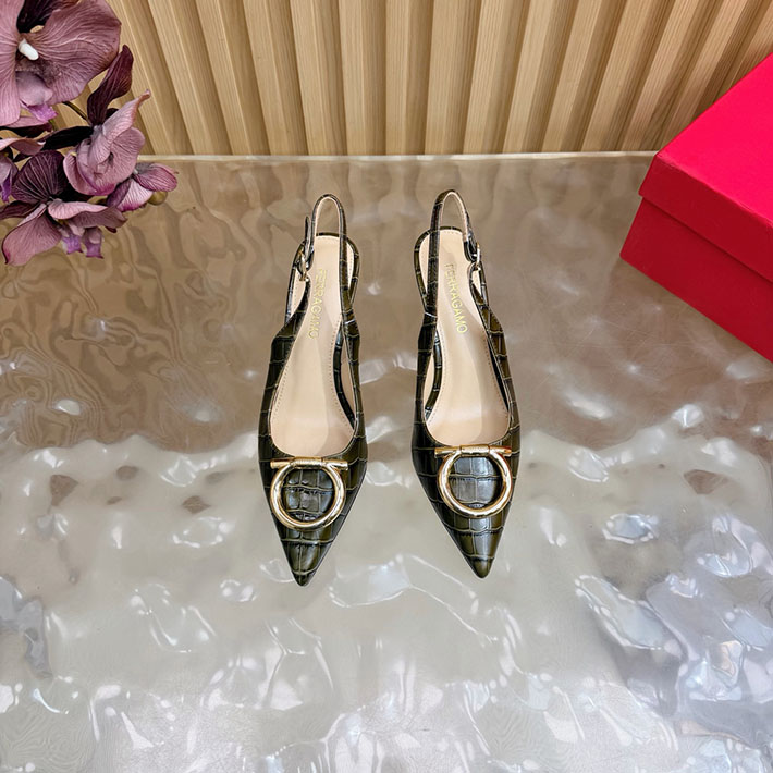 最高級フェラガモスーパーコピー FERRAGAMO 2026新作 マキシ ガンチーニ バックル パンプス 2631343 FERRAGAMO 靴 パンプス - 画像 (7)
