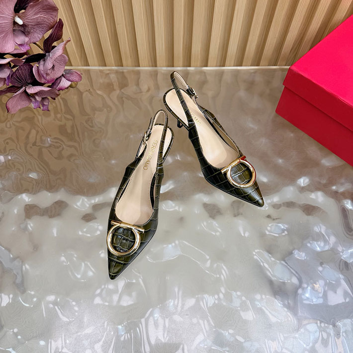 最高級フェラガモスーパーコピー FERRAGAMO 2026新作 マキシ ガンチーニ バックル パンプス 2631343 FERRAGAMO 靴 パンプス - 画像 (6)