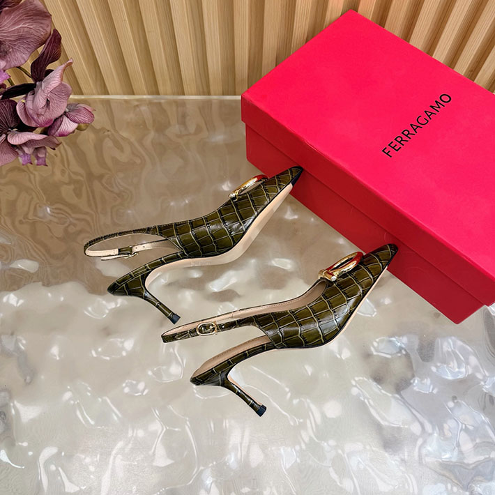 最高級フェラガモスーパーコピー FERRAGAMO 2026新作 マキシ ガンチーニ バックル パンプス 2631343 FERRAGAMO 靴 パンプス - 画像 (5)