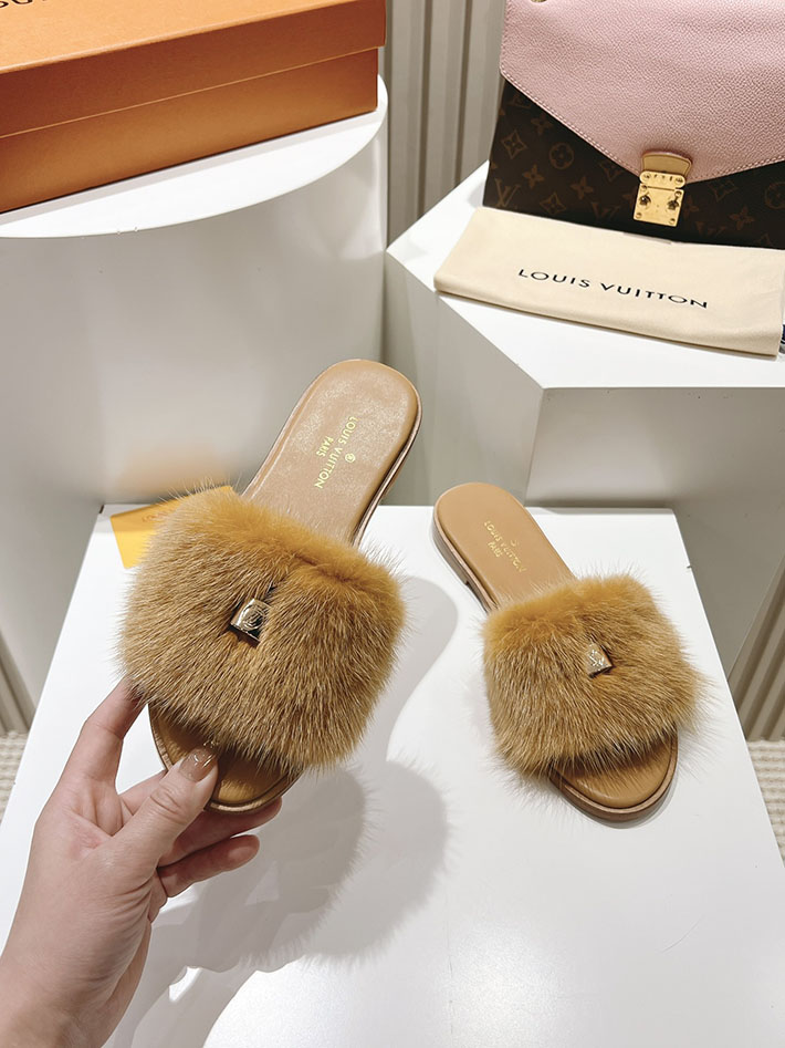 ルイヴィトン ファー サンダル LV Mule Lock It ミュール・ロックイット サンダル オレンジ 2631384 ルイヴィトン 靴 サンダル - 画像 (6)