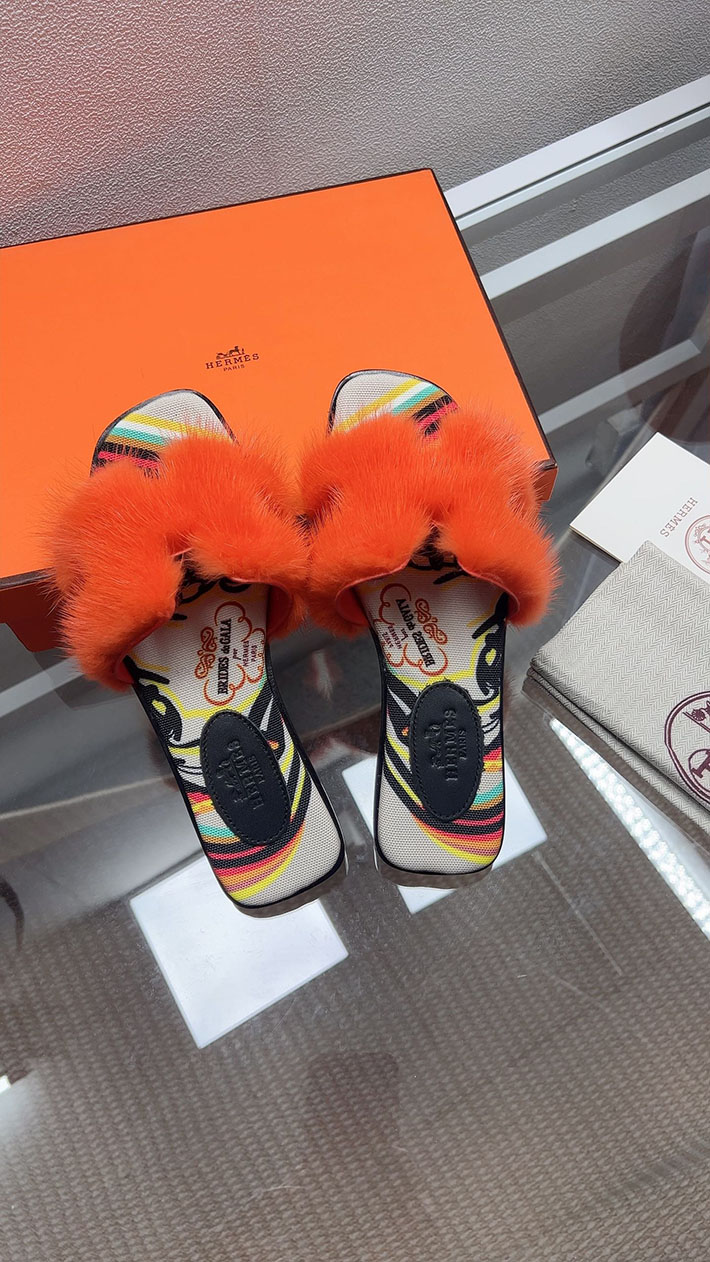 最高級エルメススーパーコピー HERMES オラン サンダル レディース 新作 ファー サンダル 2631385 エルメス サンダル レディース - 画像 (8)