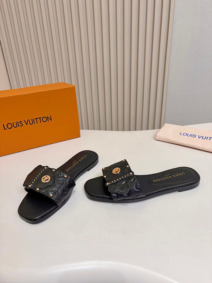 ルイヴィトン ファー サンダル LV フレーム ミュール サマー・ライン サンダル 6色から選べます 2631388 ヴィトン サンダル レディース - 画像 (6)