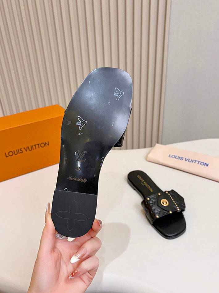 ルイヴィトン ファー サンダル LV フレーム ミュール サマー・ライン サンダル 6色から選べます 2631388 ヴィトン サンダル レディース - 画像 (3)