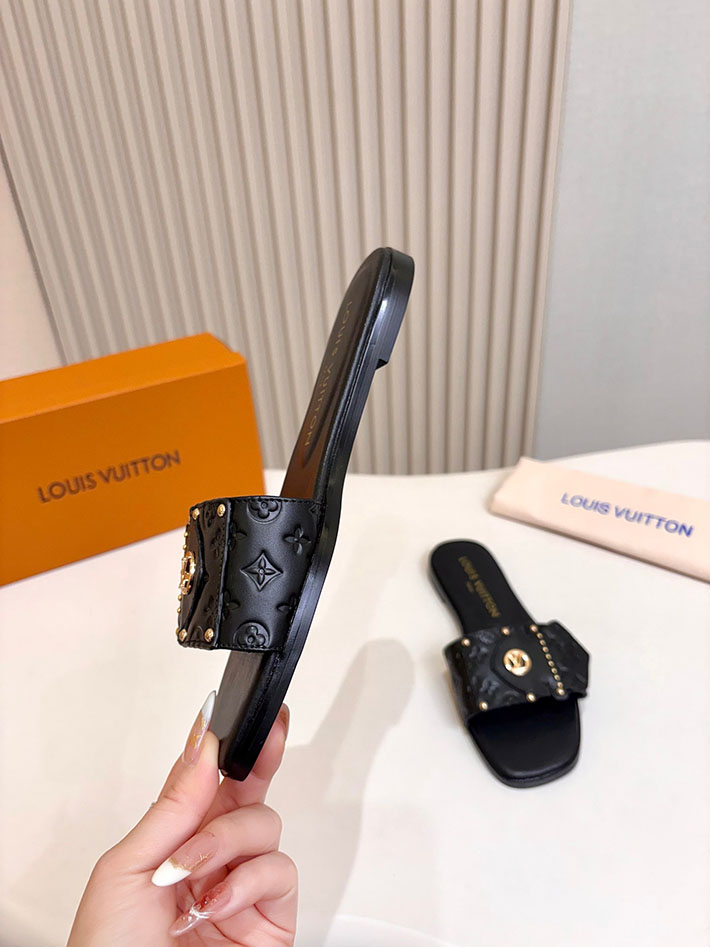 ルイヴィトン ファー サンダル LV フレーム ミュール サマー・ライン サンダル 6色から選べます 2631388 ヴィトン サンダル レディース - 画像 (2)