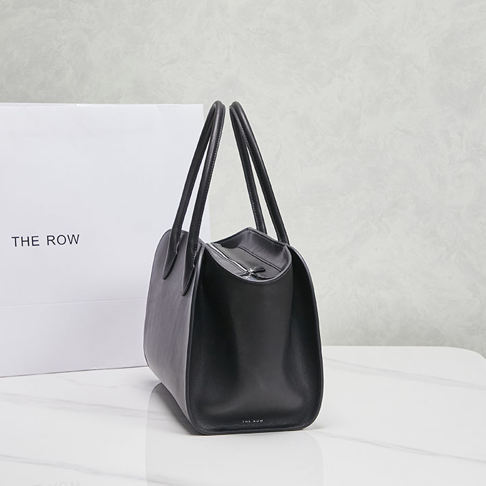 最高級ザロウスーパーコピー THE ROW Marlo 12 レザー製のトートバッグ カーフスキンレザー ブラック W1802L72BAS ザロウ トートバッグ - 画像 (8)