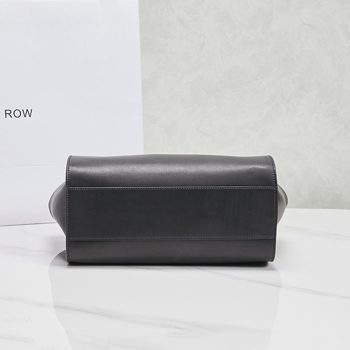 最高級ザロウスーパーコピー THE ROW Marlo 12 レザー製のトートバッグ カーフスキンレザー ブラック W1802L72BAS ザロウ トートバッグ - 画像 (7)