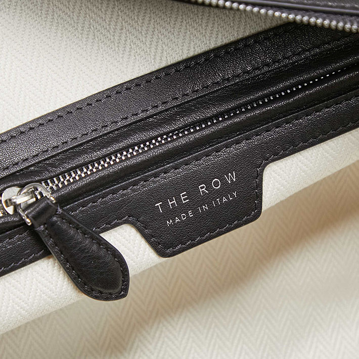 最高級ザロウスーパーコピー THE ROW Marlo 12 レザー製のトートバッグ カーフスキンレザー ブラック W1802L72BAS ザロウ トートバッグ - 画像 (4)
