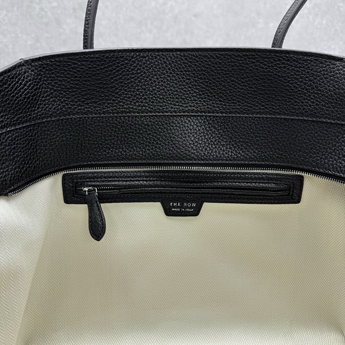 最高級ザロウスーパーコピー THE ROW Marlo 14 マルゴー14 レザー製のトートバッグ ブラック 2631429 ザロウ マルゴー 芸能人 - 画像 (2)