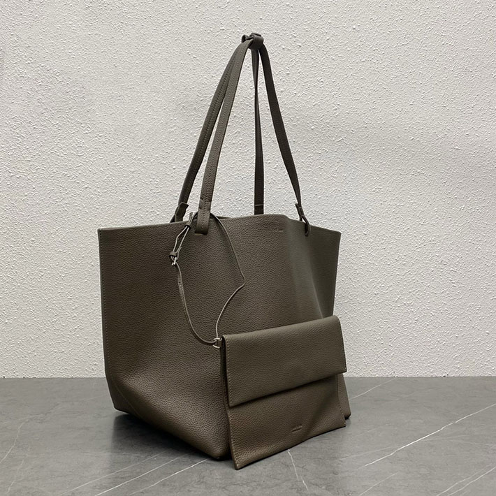 最高級ザロウスーパーコピー THE ROW Park Tote レザー製スリーバッグ スモークド・トープ W1272L129SMKTA ザロウ トートバッグ - 画像 (9)