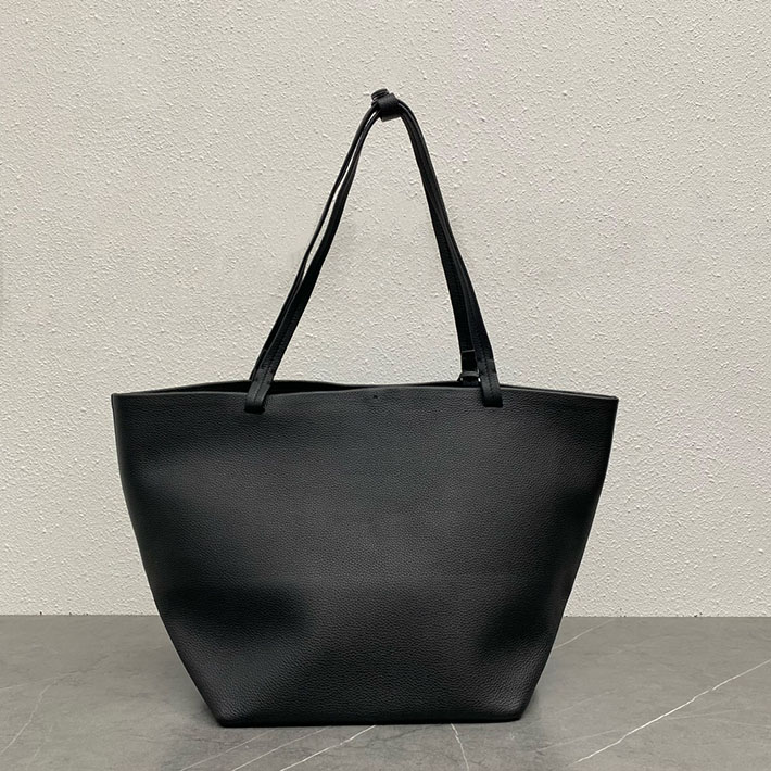 最高級ザロウスーパーコピー THE ROW Park Tote レザー製スリーバッグ ブラック W1272L129BAS ザロウ バッグ 芸能人 - 画像 (8)