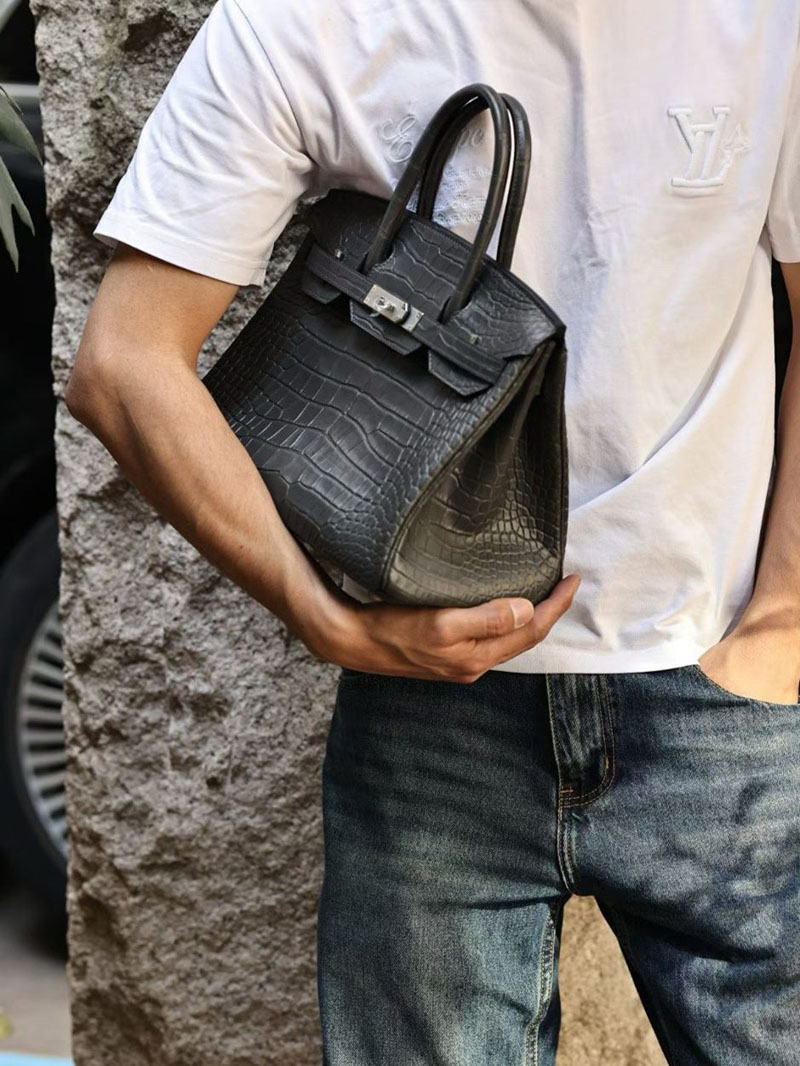 エルメス バーキン 30の通販 HERMES バーキン30 グラファイト クロコダイル シルバー金具 2631449 エルメス クロコダイル バーキン - 画像 (5)