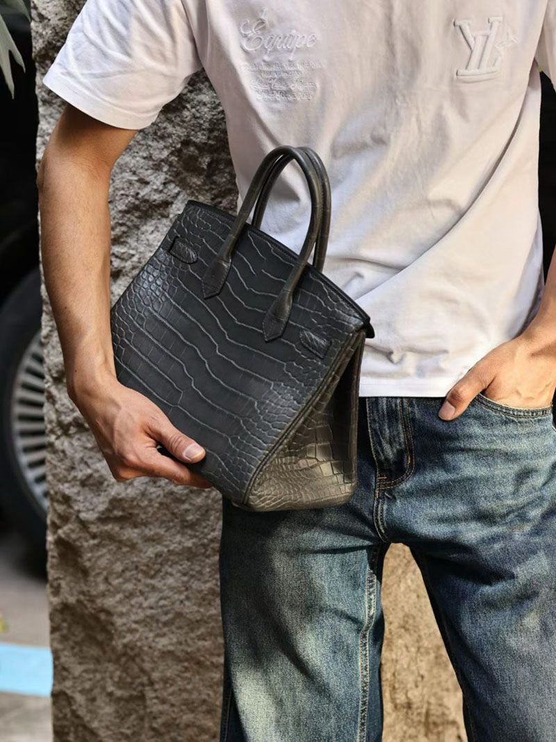 エルメス バーキン 30の通販 HERMES バーキン30 グラファイト クロコダイル シルバー金具 2631449 エルメス クロコダイル バーキン - 画像 (4)