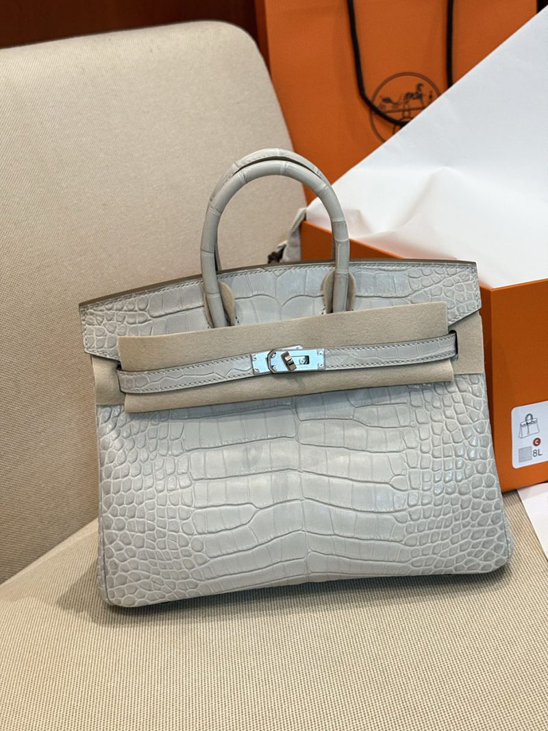 エルメス バーキン 25の通販 HERMES バーキン25 ベトン クロコダイル シルバー金具 2631450 エルメス バーキン クロコダイル 定価 - 画像 (7)