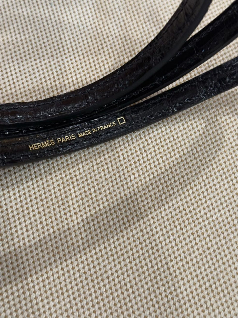 エルメス ケリー ミニの通販 HERMES ケリーミニ2 外縫い 黒 ブラック クロコダイル ゴールド金具 2631453 ケリーミニ 2 定価 - 画像 (4)