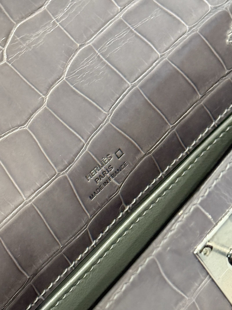 エルメス ポシェットケリーの通販 HERMES ポシェットケリー グリシマン クロコダイル シルバー金具 2631456 エルメス ミニケリー 値段 - 画像 (14)