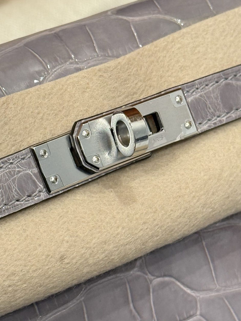 エルメス ポシェットケリーの通販 HERMES ポシェットケリー グリシマン クロコダイル シルバー金具 2631456 エルメス ミニケリー 値段 - 画像 (13)