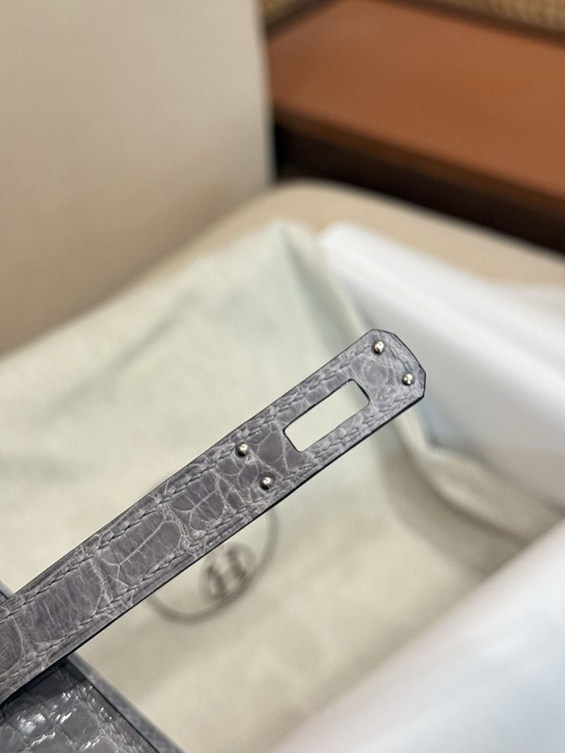 エルメス ポシェットケリーの通販 HERMES ポシェットケリー グリシマン クロコダイル シルバー金具 2631456 エルメス ミニケリー 値段 - 画像 (9)