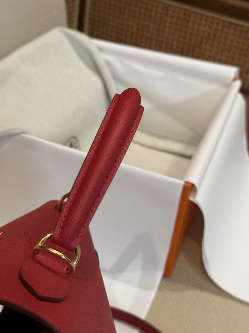 エルメス ケリー 25の通販 HERMES ケリー25 外縫い ルージュカザック ヴォーエプソン ゴールド金具 2631459 エルメス ケリー25 外縫い - 画像 (6)