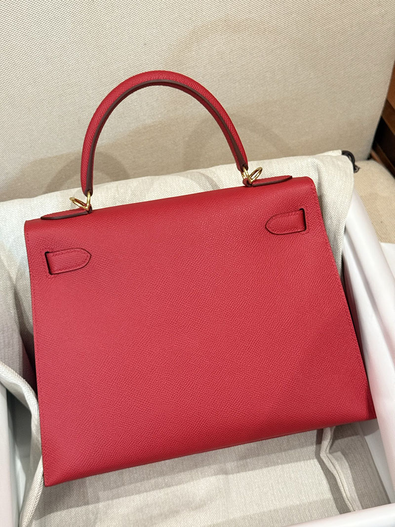 エルメス ケリー 25の通販 HERMES ケリー25 外縫い ルージュカザック ヴォーエプソン ゴールド金具 2631459 エルメス ケリー25 外縫い - 画像 (15)