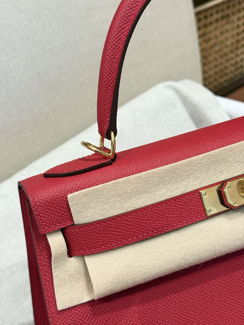 エルメス ケリー 25の通販 HERMES ケリー25 外縫い ルージュカザック ヴォーエプソン ゴールド金具 2631459 エルメス ケリー25 外縫い - 画像 (11)