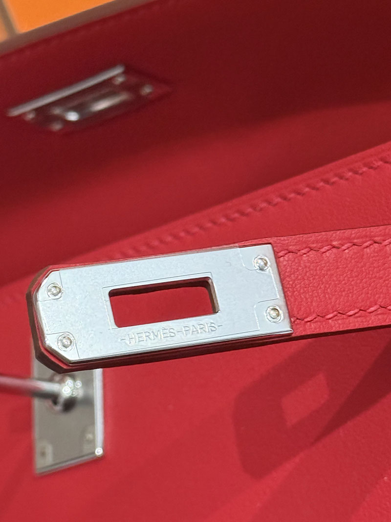 エルメス ポシェットケリーの通販 2026 HERMES ポシェットケリー ルージュカザック スイフト シルバー金具 2631461 hermes ポシェットケリー - 画像 (9)