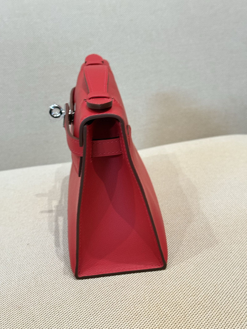 エルメス ポシェットケリーの通販 2026 HERMES ポシェットケリー ルージュカザック スイフト シルバー金具 2631461 hermes ポシェットケリー - 画像 (8)
