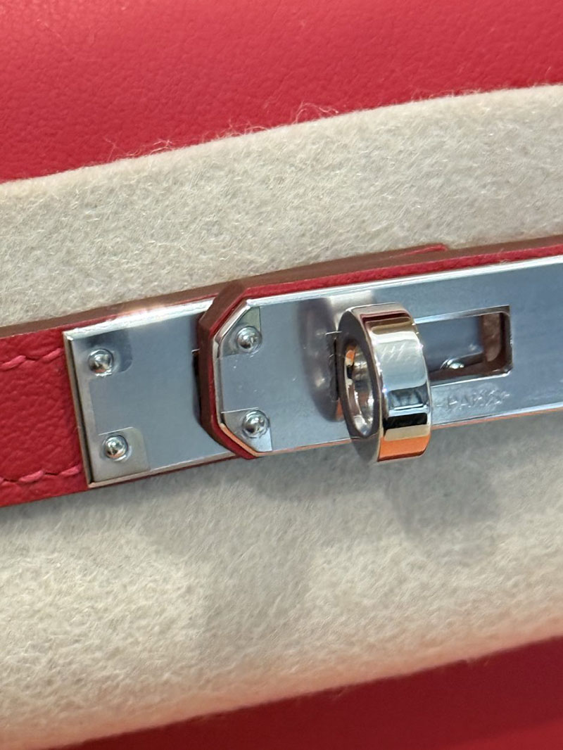 エルメス ポシェットケリーの通販 2026 HERMES ポシェットケリー ルージュカザック スイフト シルバー金具 2631461 hermes ポシェットケリー - 画像 (6)