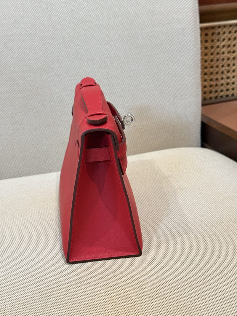 エルメス ポシェットケリーの通販 2026 HERMES ポシェットケリー ルージュカザック スイフト シルバー金具 2631461 hermes ポシェットケリー - 画像 (5)