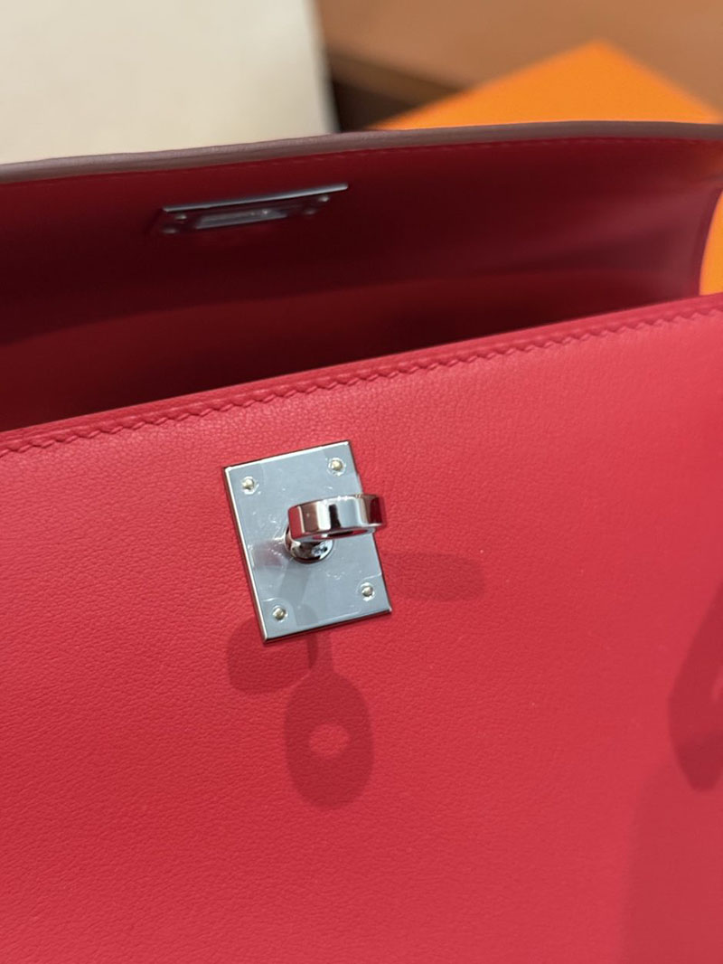 エルメス ポシェットケリーの通販 2026 HERMES ポシェットケリー ルージュカザック スイフト シルバー金具 2631461 hermes ポシェットケリー - 画像 (2)