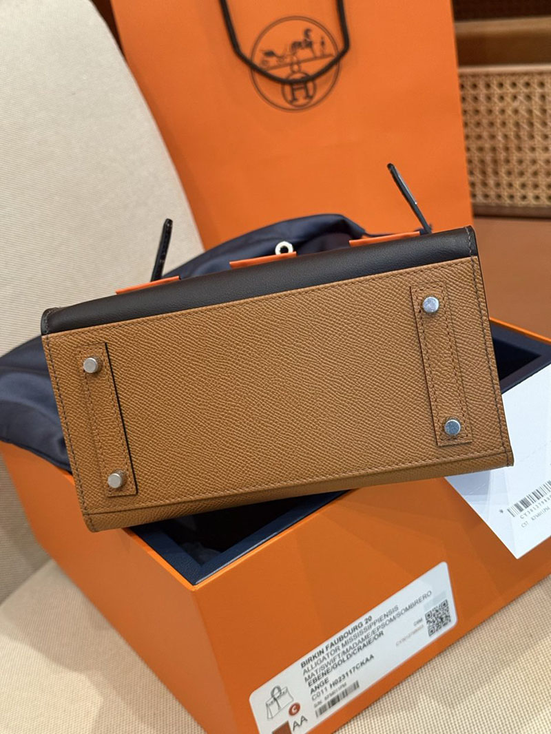 エルメス バーキン 20の通販 HERMESバーキン 20 セリエ フォーブル 昼 ゴールド×エベンヌ ヴォー・マダムクロコダイル 2631463 バーキンフォーブル 定価 - 画像 (5)
