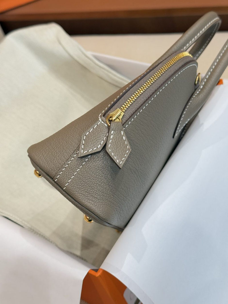 エルメス ボリードミニの通販 HERMES ボリード1923 ミニ エトゥープ シェブルミゾル ゴールド金具 2631464 エルメス ボリードミニ - 画像 (6)