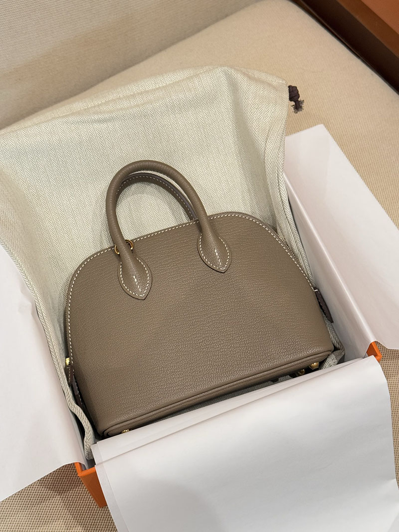エルメス ボリードミニの通販 HERMES ボリード1923 ミニ エトゥープ シェブルミゾル ゴールド金具 2631464 エルメス ボリードミニ - 画像 (5)