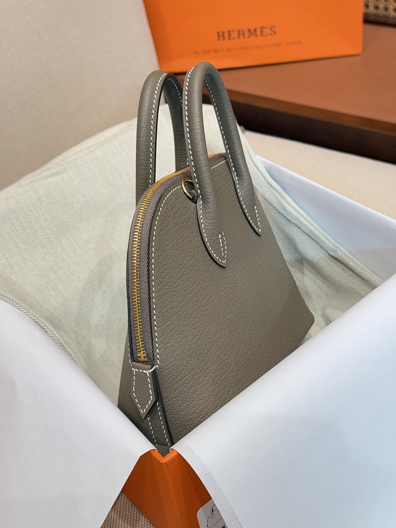 エルメス ボリードミニの通販 HERMES ボリード1923 ミニ エトゥープ シェブルミゾル ゴールド金具 2631464 エルメス ボリードミニ - 画像 (4)