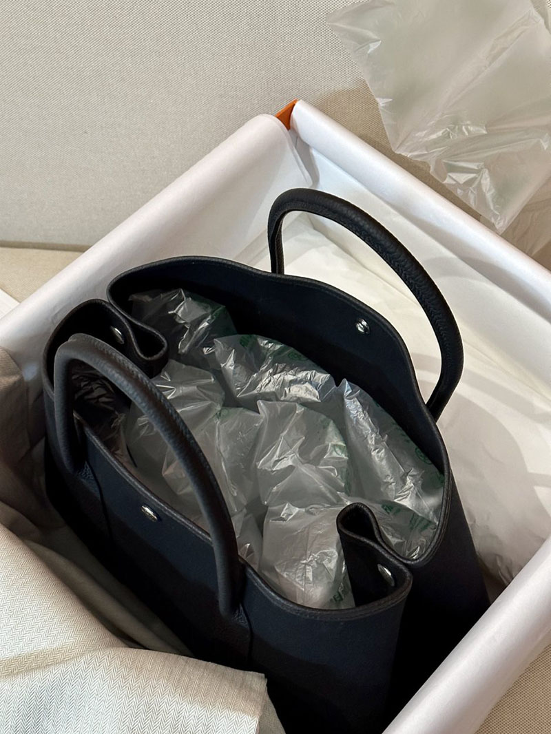 エルメス ガーデンパーティの通販 HERMES ガーデンパーティ 30 TPM 黒 ネゴンダ/トワル シルバー金具 2631466 エルメス ガーデンパーティー 定価 - 画像 (3)