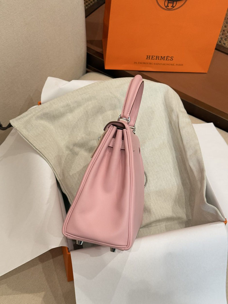 エルメス ケリー 25の通販 HERMES ケリー25 内縫い ローズサクラ スイフト シルバー金具 2631467 エルメス ケリーバッグ - 画像 (7)