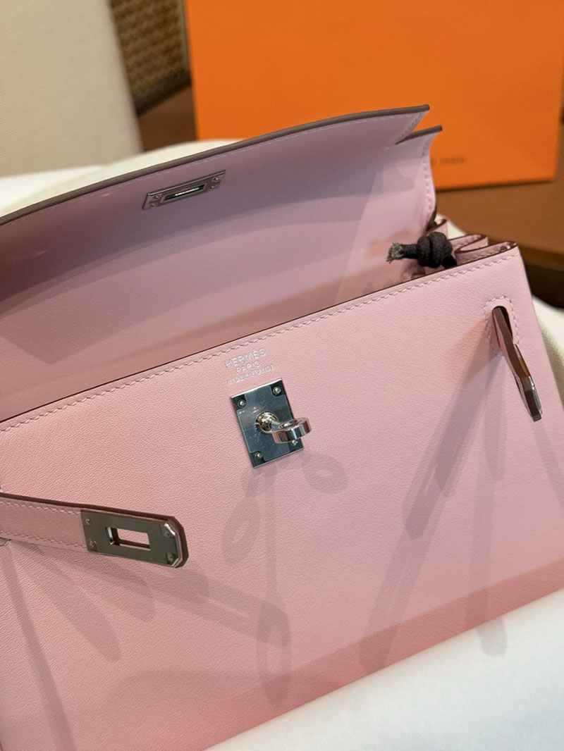 エルメス ケリー 25の通販 HERMES ケリー25 内縫い ローズサクラ スイフト シルバー金具 2631467 エルメス ケリーバッグ - 画像 (5)