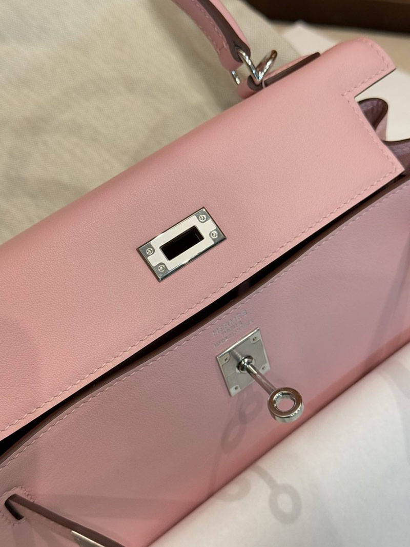 エルメス ケリー 25の通販 HERMES ケリー25 内縫い ローズサクラ スイフト シルバー金具 2631467 エルメス ケリーバッグ - 画像 (11)