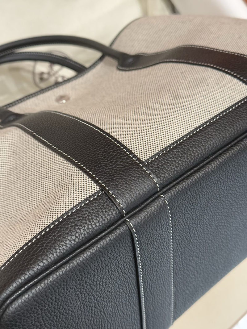 エルメス ガーデンパーティの通販 HERMES ガーデンパーティ 36 PM 黒 ネゴンダ/トワル シルバー金具 2631468 エルメス ガーデンパーティー pm - 画像 (6)