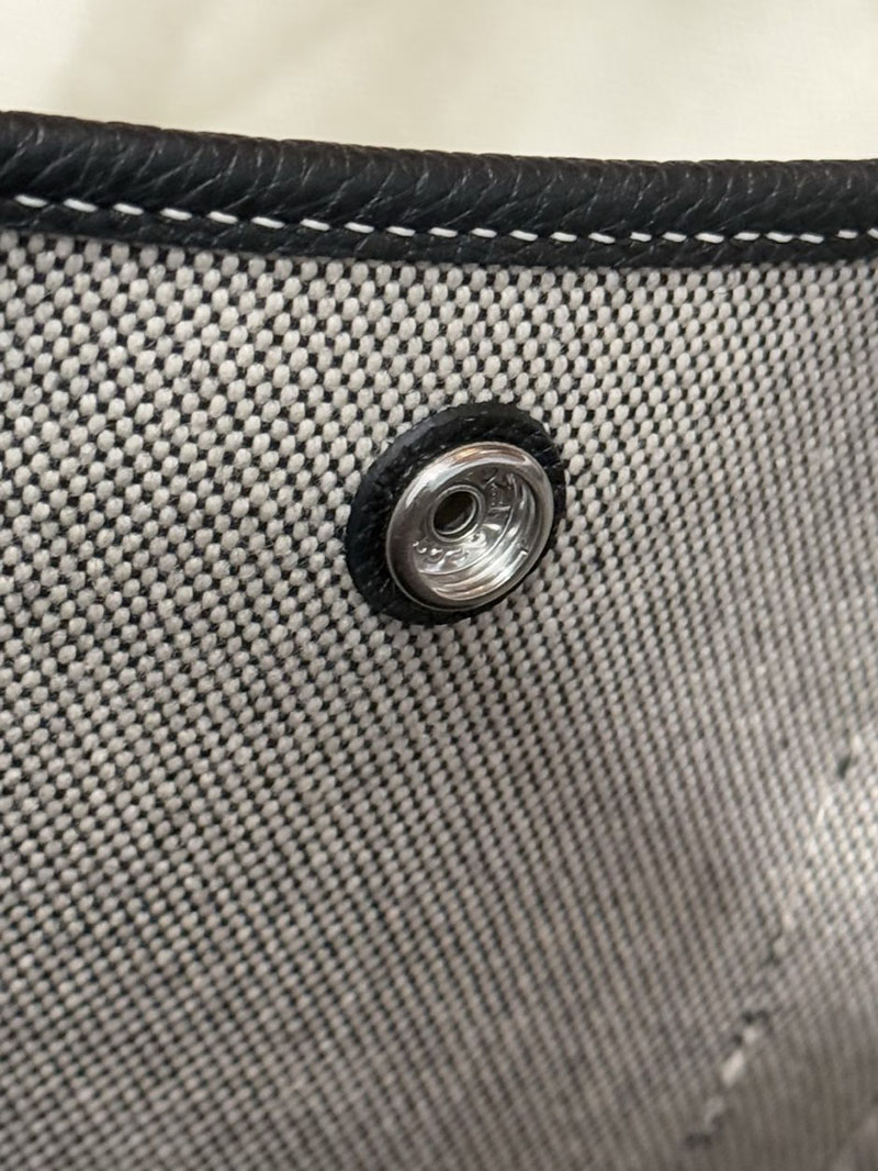 エルメス ガーデンパーティの通販 HERMES ガーデンパーティ 36 PM 黒 ネゴンダ/トワル シルバー金具 2631468 エルメス ガーデンパーティー pm - 画像 (4)