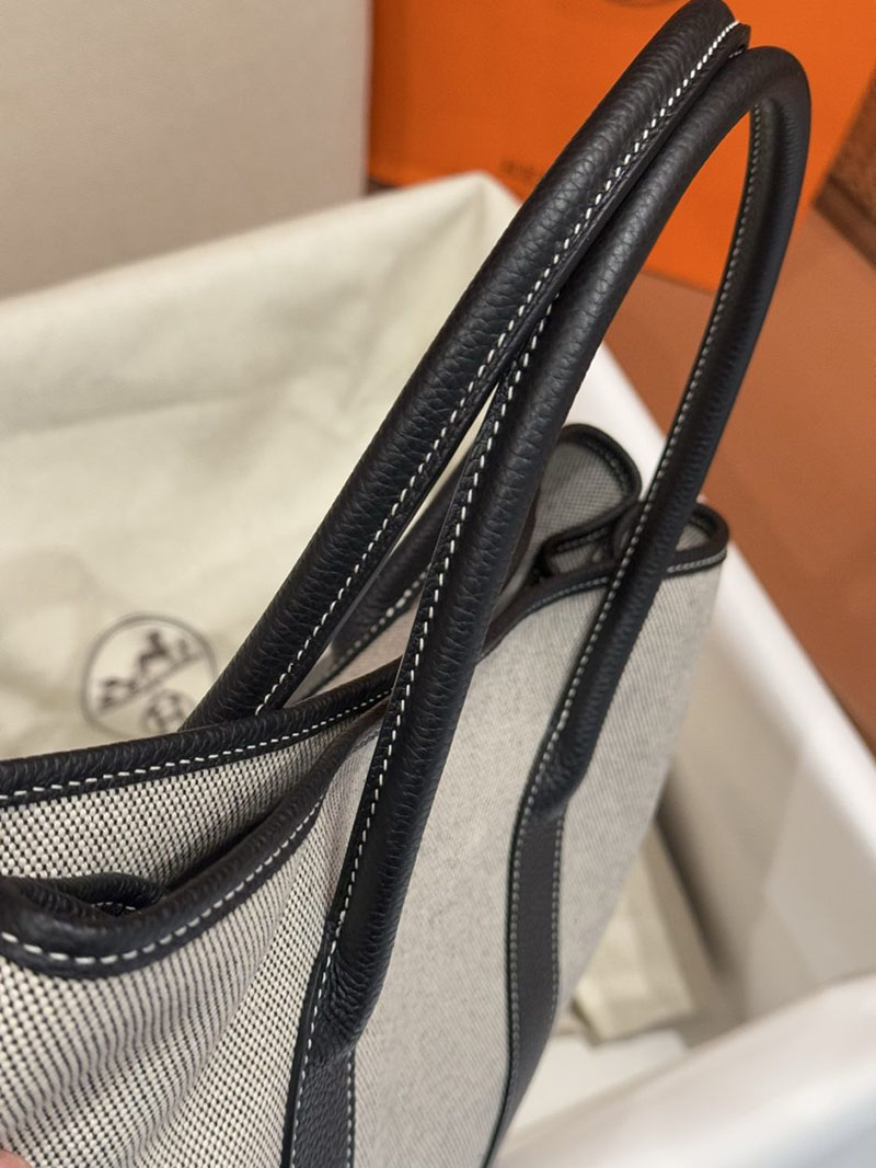 エルメス ガーデンパーティの通販 HERMES ガーデンパーティ 36 PM 黒 ネゴンダ/トワル シルバー金具 2631468 エルメス ガーデンパーティー pm - 画像 (3)