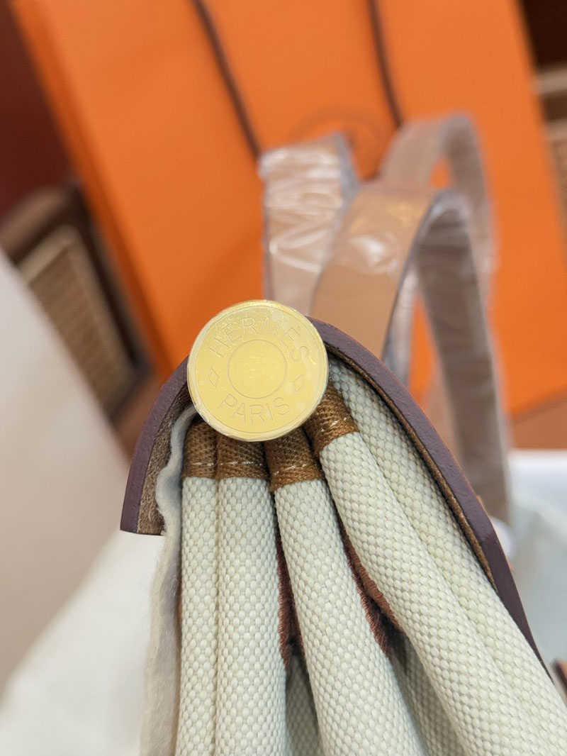 エルメス エールバッグジップの通販 HERMES エールバッグジップ 31 PM ゴールド トワルアッシュ ゴールド金具 2631469 エールバッグ ジップ 新作 - 画像 (6)