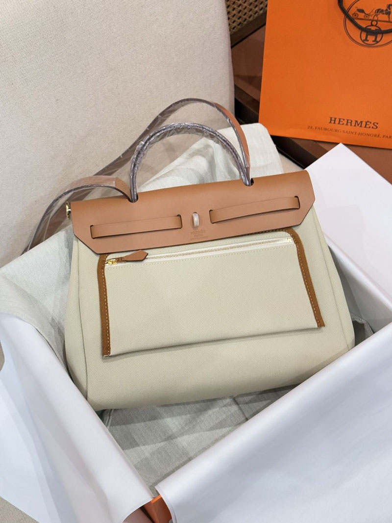 エルメス エールバッグジップの通販 HERMES エールバッグジップ 31 PM ゴールド トワルアッシュ ゴールド金具 2631469 エールバッグ ジップ 新作 - 画像 (3)