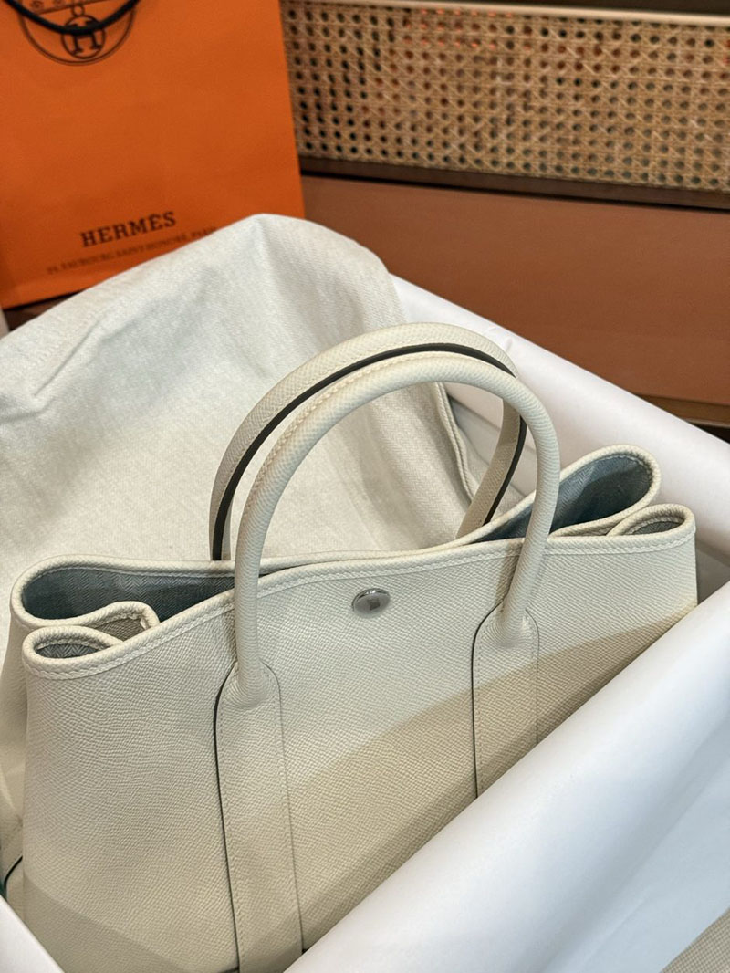 エルメス ガーデンパーティの通販 HERMES ガーデンパーティ 30 TPM クレ ヴォーエプソン シルバー金具 2631471 ガーデンパーティー TPM - 画像 (7)