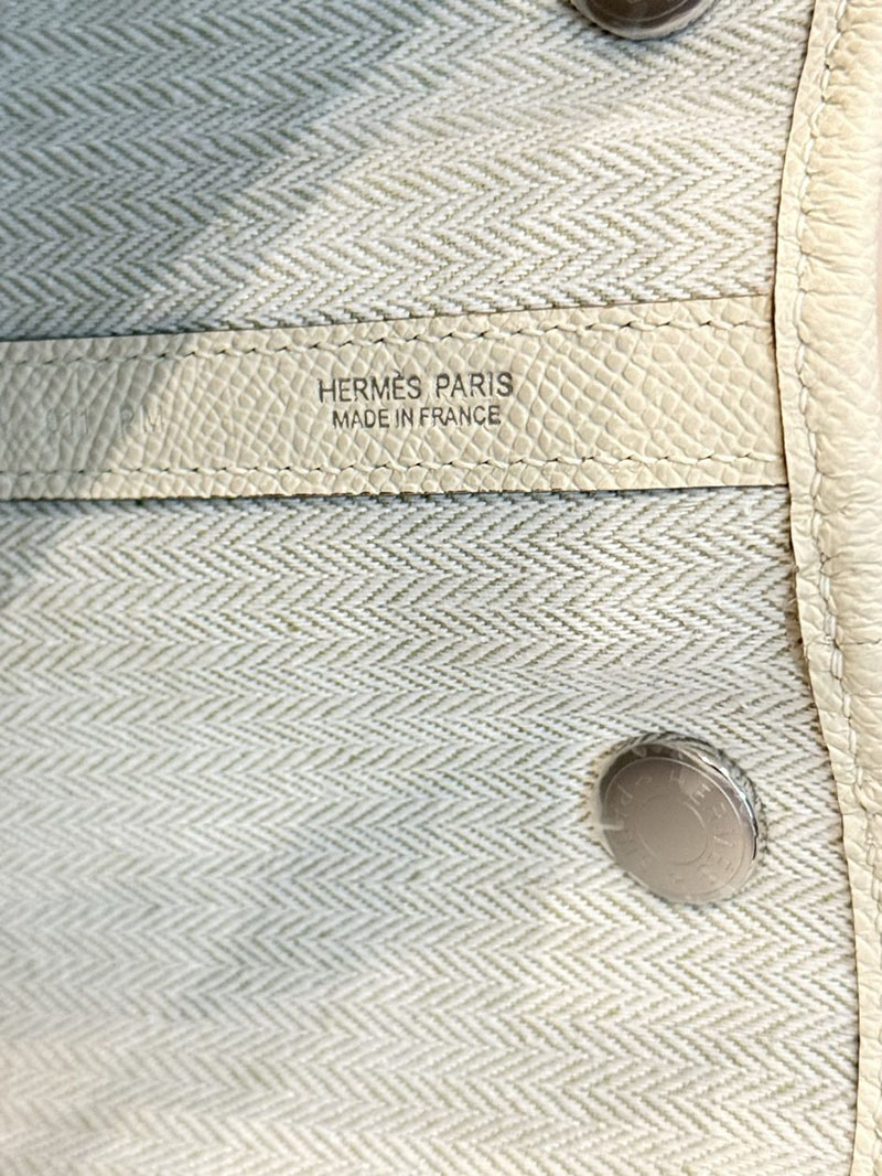 エルメス ガーデンパーティの通販 HERMES ガーデンパーティ 30 TPM クレ ヴォーエプソン シルバー金具 2631471 ガーデンパーティー TPM - 画像 (6)